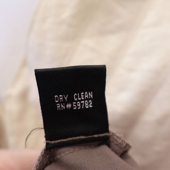 Adrianna Papell Ruffle Tiered Layered Dress Cocktail Sz 10 Metallic Brown Tan - Picture 11 of 13